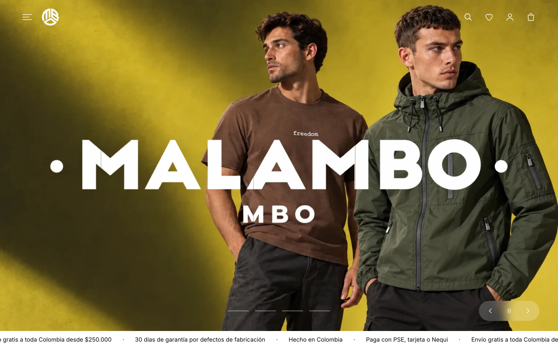 Tienda Malambo — Ecommerce de moda para una marca de ropa colombiana